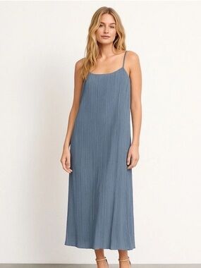 madewell silk maxi dress Madewell NWT Silk Tie-Sleeve Maxi Dress in Oasis Palms, j3264, 4
